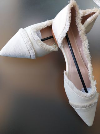 Bailarinas beige - marfil , Nuevas ! Sin Estrenar