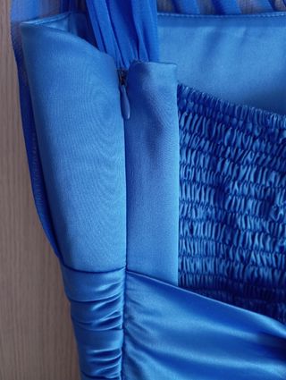 Vestido fiesta color azul