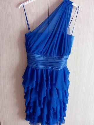 Vestido fiesta color azul