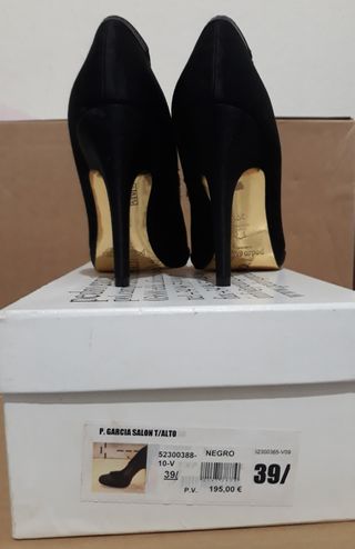 Zapato salón negro "Pedro Garcia"