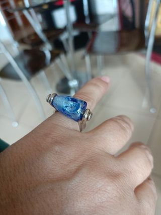 Anillo uno de 50 piedra turquesa 