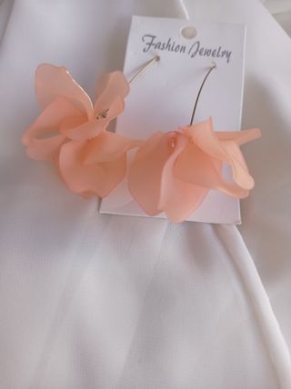 Pendientes largos en flor 🌸