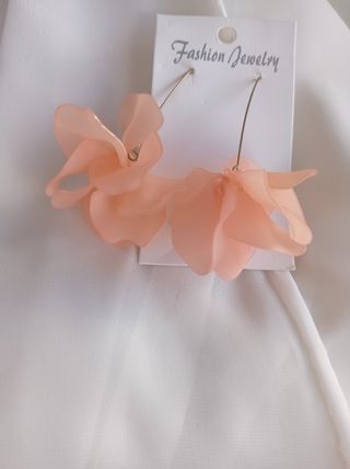 Pendientes largos en flor 🌸