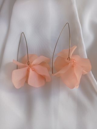 Pendientes largos en flor 🌸