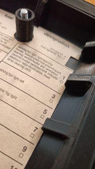 Tapa completa caja fusibles Mercedes w123