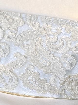 vestido de novia manga larga corte en la cintura