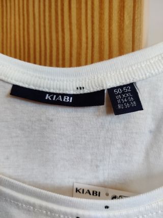 CAMISETA TIRANTES KIABI BLANCA NUEVA