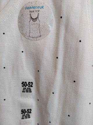 CAMISETA TIRANTES KIABI BLANCA NUEVA