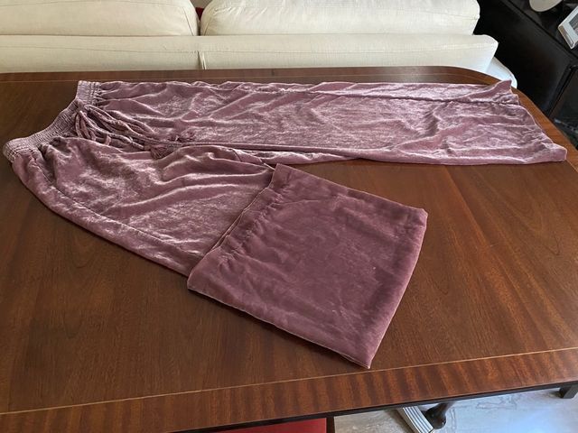 pantalon palazo de terciopelo