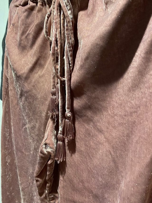 pantalon palazo de terciopelo