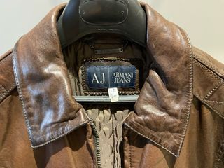 Armani Chaqueta de Cuero Mujer