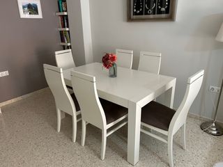 Mesa y sillas para salón/comedor