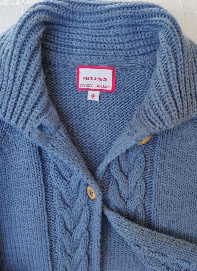 Chaqueta larga puntoNECK&NECK niña12-13A