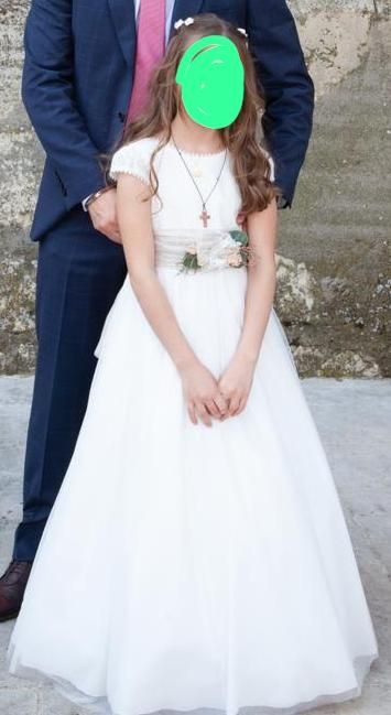 vestido de comunión talla 110. 10años.marca coconu