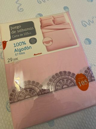 Sabanas de 1,05 bordadas