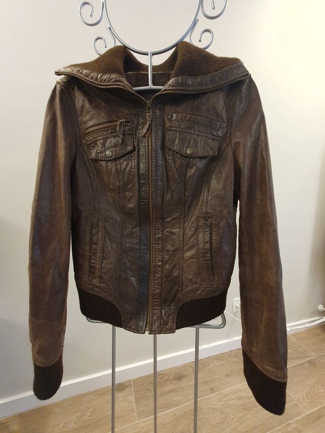 Cazadora Vintage piel mujer Talla S/M