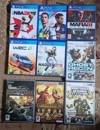 Juegos PS4 PS2 y PC