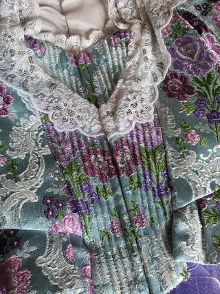 Traje fallera con manteletas 5/6 años