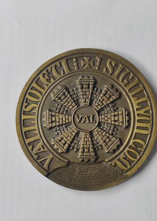 MEDALLA SELLO ANTIGUO DE LA VILLA DE VALLADOLID
