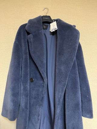 Abrigo de pelo azul