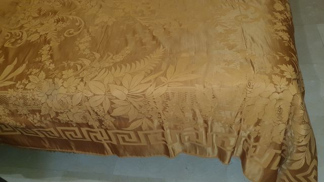 Colcha de seda damasco