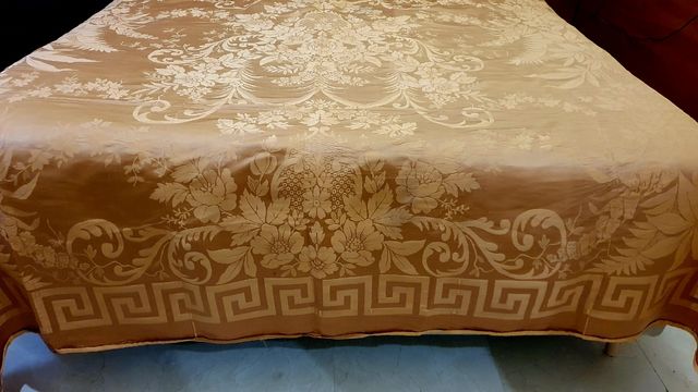 Colcha de seda damasco