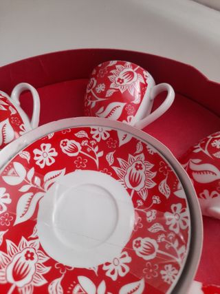 Juego de café de 6 tazas sin estrenar en