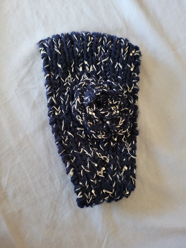 Cerchietto in argento blu caldo