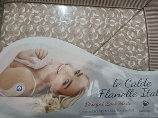 Lenzuola matrimoniali flanella Angels