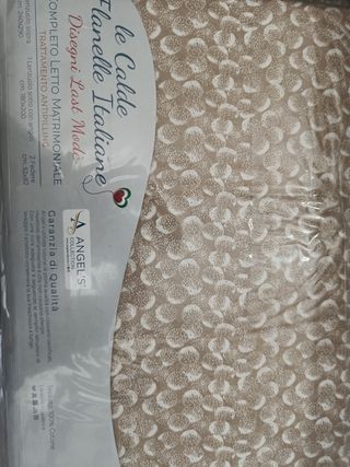 Lenzuola matrimoniali flanella Angels