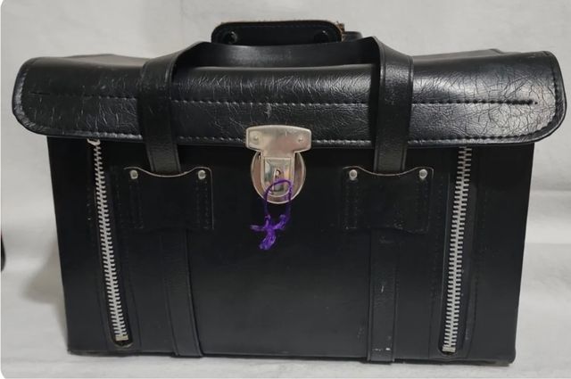 maletin cuero vintage de fotografia