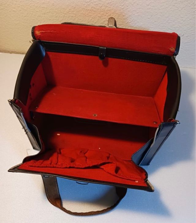 maletin cuero vintage de fotografia