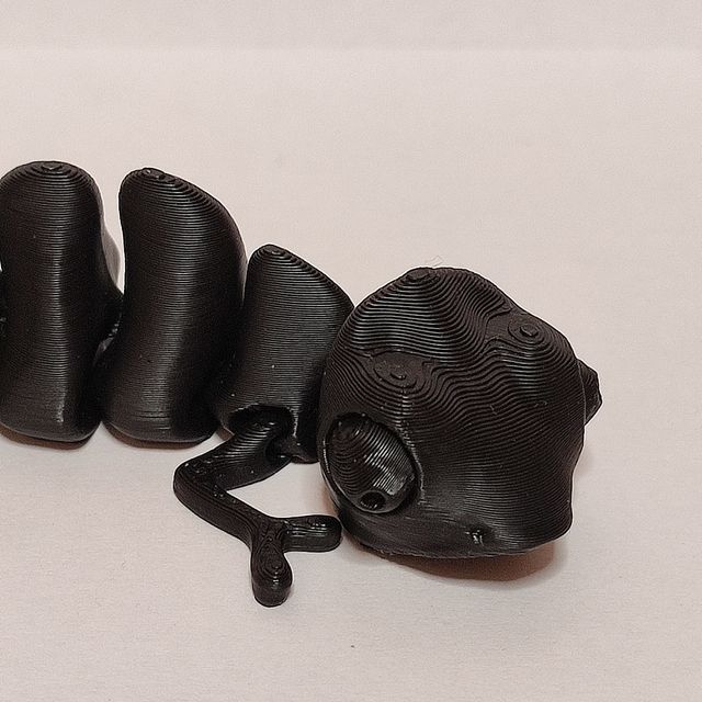 Camaleonte Articolato Snodabile Stampata in 3D