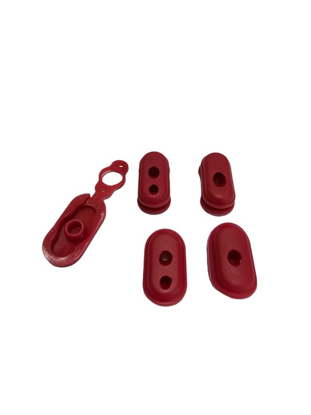 Funda De Goma Aguanta Cables Rojo Para Patinete