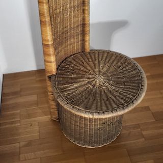 Poltrona-sedia a trono vintage degli anni '60