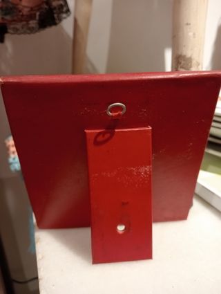 Marco porta fotos skay vintage retro rojo 70's