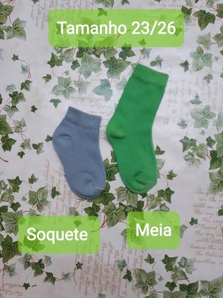 14, 28 ou 42 pares de meias ou soquetes