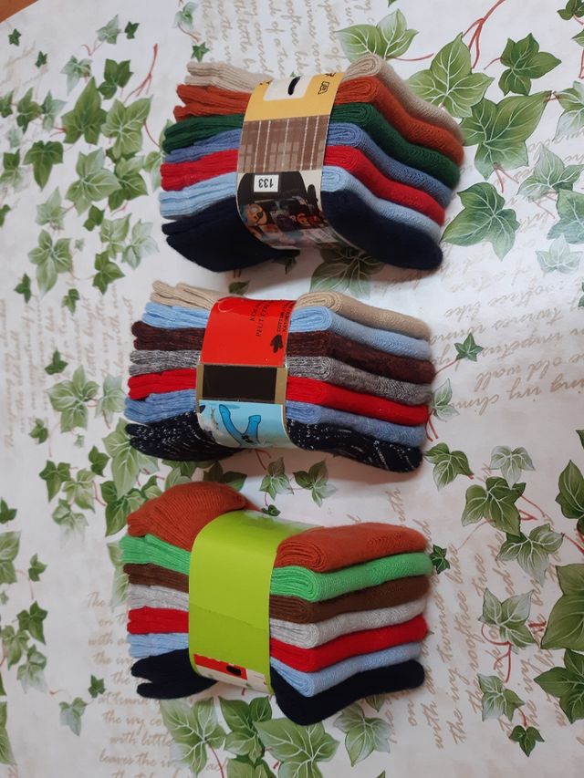 14, 28 ou 42 pares de meias ou soquetes