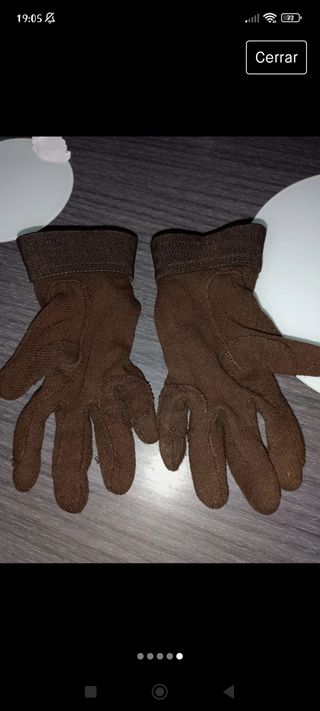 Guantes equitación niño/a marrones