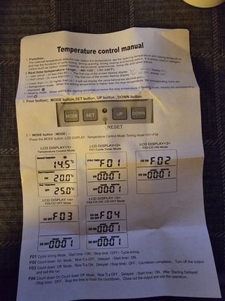 2 Temporizadores de enchufe con temperatura