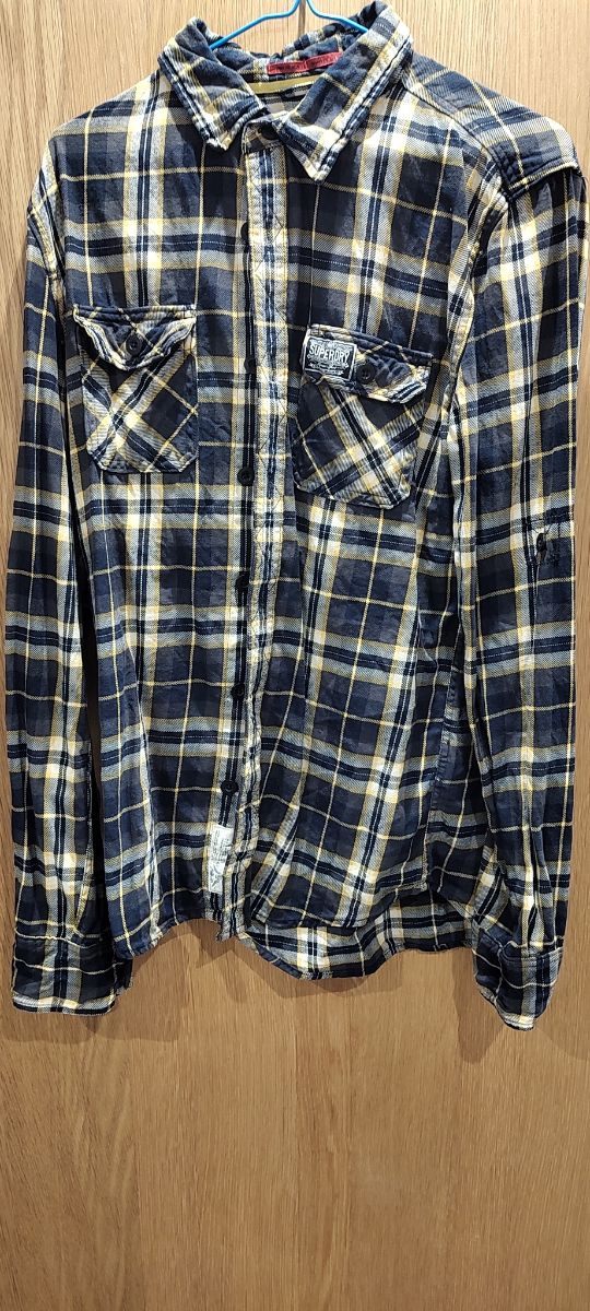 Camisa superdry manga larga