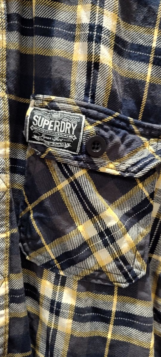 Camisa superdry manga larga