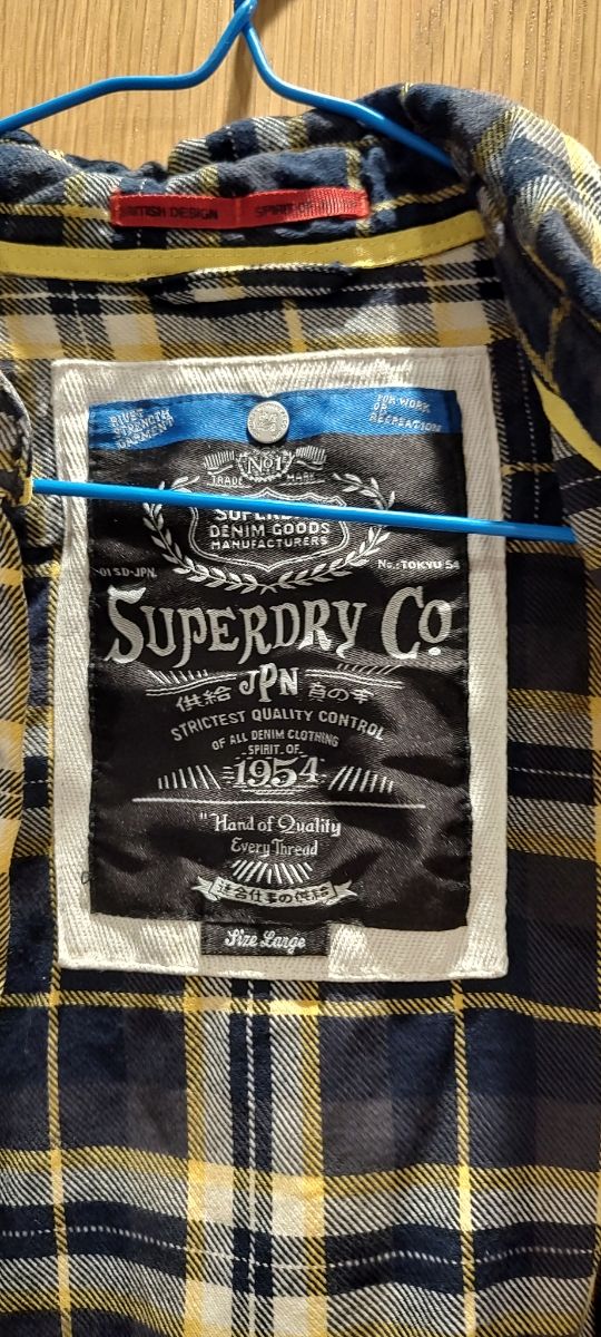 Camisa superdry manga larga