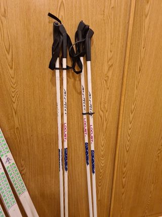 lote 2 equipos esquis de fondo