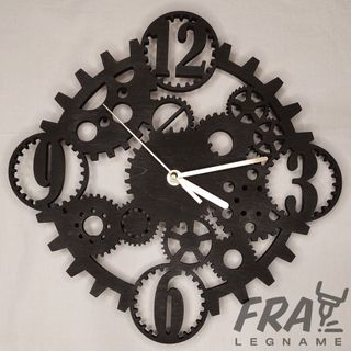 Orologio da parete in legno