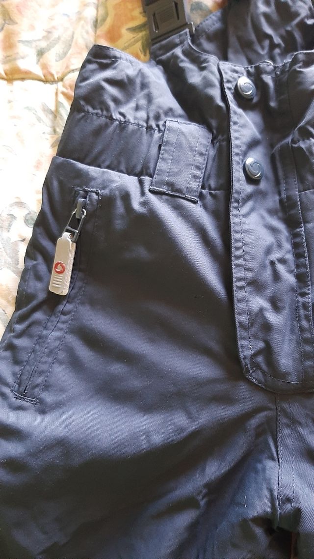 Salopette neve bambino unisex blu scuro