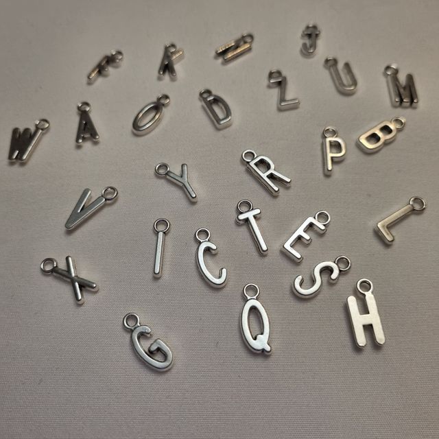 Lote colgantes letras del alfabeto