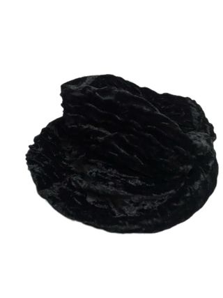 Cappello a secchiello ciniglia nero