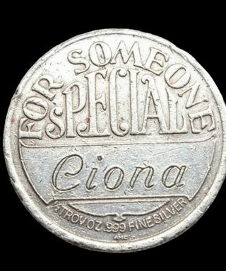Moneda Plata 999  1/2 onza