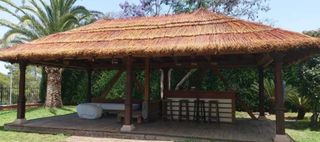 Pérgolas sombrajes y sombrillas de brezo mimbre ca